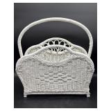 Vintage Wicker Magazine Rack