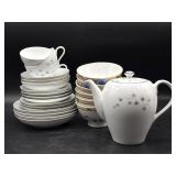 Creative Fine China 1014 Japan Teapot, Cups,
