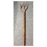 Hand Carved Pitch Fork 55"