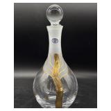 Bohemia Czech Republic Crystal Glass Decanter