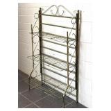 Metal Folding Rack 26" x 13" x 43.5"- gold