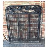 (7) Metal Fence Panels with Leaf Design 36" x