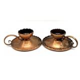 Vintage Gregorian Candleholders 9" x 4"