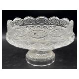 Antique Crystal Compote 10" x 7"