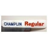 (1) Champlin Regular Glass Pump Plates - 3.5"x21"