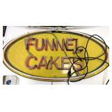 Funnel Cakes Neon Sign 19"x38"