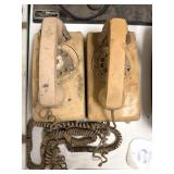 (2) Rotary Wall Phones