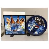 Pepsi Clock 18" and Bud Light Diplay