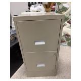 Two Drawer Filing Cabinet w/ Key