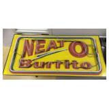 Neat O Burrito Neon Sign 61"x29"