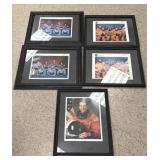 (5) Framed NASA Crew Photos