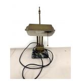 Brass Desk Lamp w/ Marble Base 18"