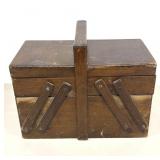 Antique Sewing Box 11"x7"x7"