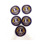 (5) Lions Club Patches, 3"