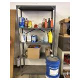 Shelf & Contents, Oil, Antifreeze, Acetone & More