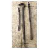 (3) Pry Bars, 28ï¿½ & Smaller, The two smaller have