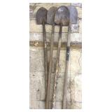 (4) Spade Shovels