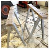 (2) Folding Saw Horses, 30'x30ï¿½