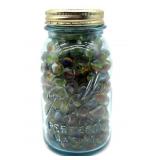 Marbles in Glass Jar