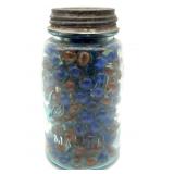 Marbles in Glass Jar