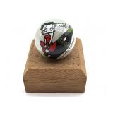 Betty Boop Coca-Cola 1' Marble with Wood Stand
