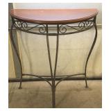 Half-Circle Metal Base Table 29' x 14' x 32'