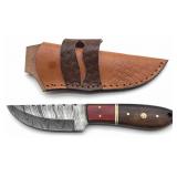 Custom Damascus Blade Knife with Sheath