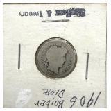 1906 Barber Dime