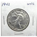 1942 Walking Liberty Half Dollar