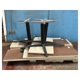 Table Base Pieces and Table Top Pieces (two