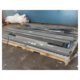 Metal Sheliving Pieces 4' x 4' panels and 72' x