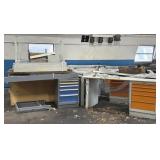 Project Metal Desk, Metal Desk, Lamp, and Vintage