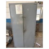 Metal Cabinet with Plastic Bins - 36' x 18' x