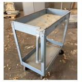 Metal Cart 16'x30'x32', (handle missing screw)