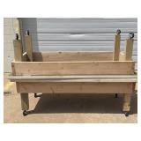 (2) Short Worktables with Wheels 72' x 36' x 24'