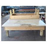(3) Short Worktables with Wheels 72' x 36' x