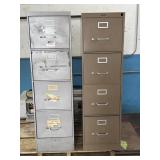 (2) Metal File Cabinets 15' x 26.5' x 52'