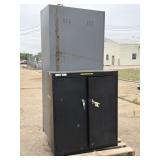 (2) Metal Cabinets 36' x 18' x 78' and 36' x 18'