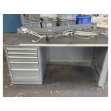 Metal Workbench/Desk with Lights- 72' x 30' x