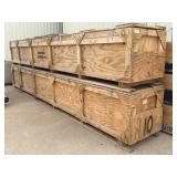 (2) Massive Wood Crates - 19' 4' x 33.5' x 31'