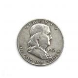 1951-D Franklin Half Dollar