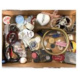 Horn, Belt Buckle, Tokens, and More
