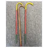 (2) 1959 Midian 50th Anniversary Wood Canes and