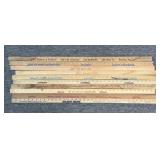 (10) Advertising Yard Sticks