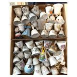 Ceramic, Glass, and Plastic Bells- dirty and