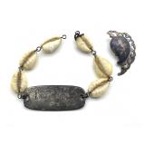 Sterling' Marked Siam Clip-On Earring and