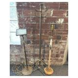 Vintage Metal Hall Tree (broken leg), Vintage