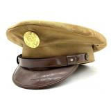 Vintage WWII Military Visor Cap