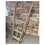 Antique Wood Metal Wheel Hand Truck