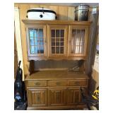 China Hutch with Rival Roaster and Stock Pots